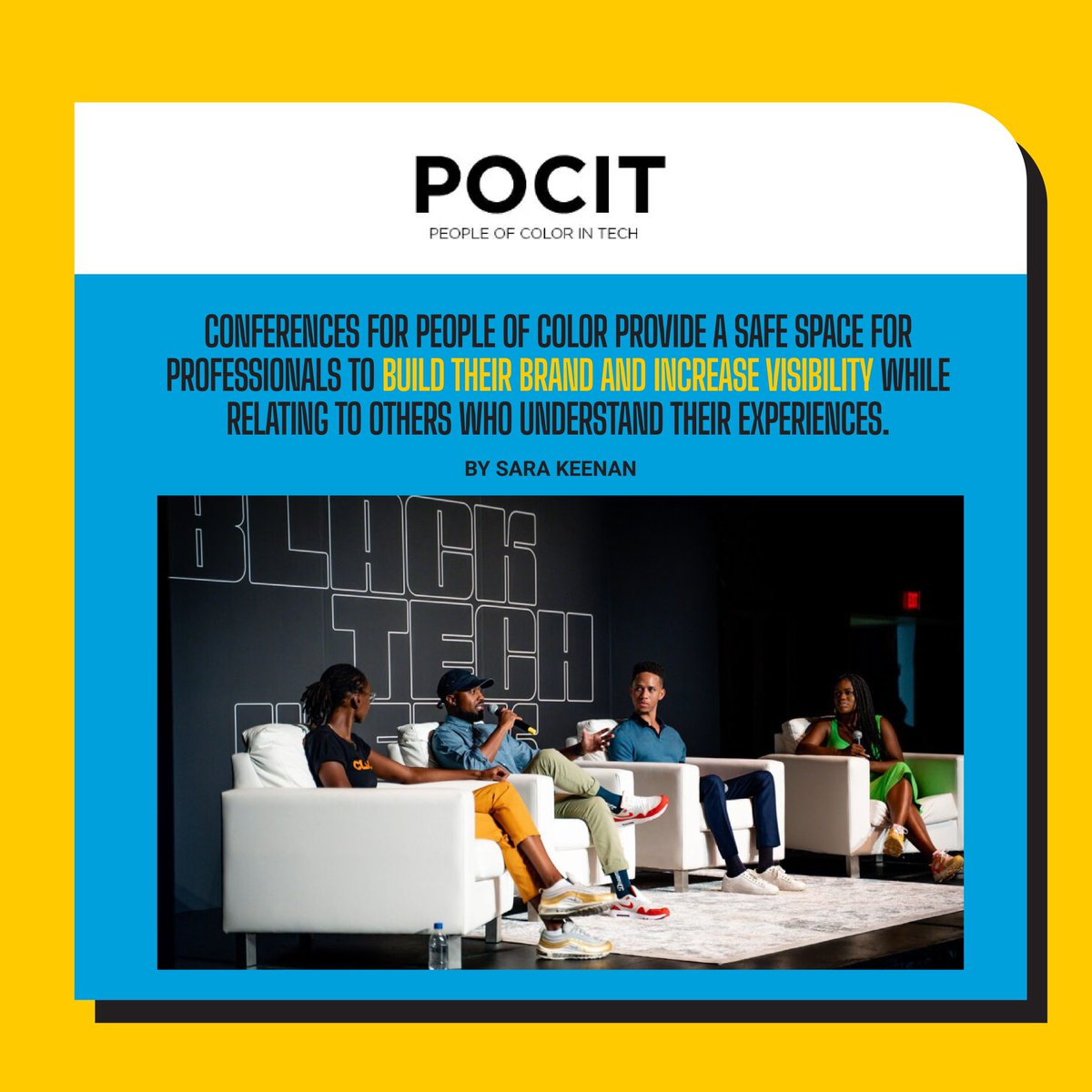 💫 You heard it here first! 📣 Big shoutout to @pocintech for highlighting the value that #BlackTechWeek brings to professionals of color! 💪🏾✨ Don't miss out on the transformative experiences, empowering sessions, and game-changing connections that await you at #BTW24. 💡