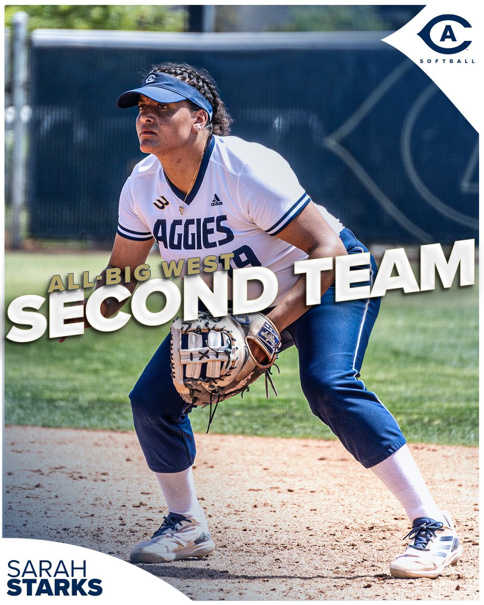 𝐒𝐡𝐞'𝐬 𝐆𝐨𝐭 𝐭𝐡𝐞 𝐏𝐎𝐖𝐄𝐑 💪 The Aggies' leader in home runs and RBI garners Second Team All-Big West recognition! 🗞️bit.ly/44ZPn6F #GoAgs