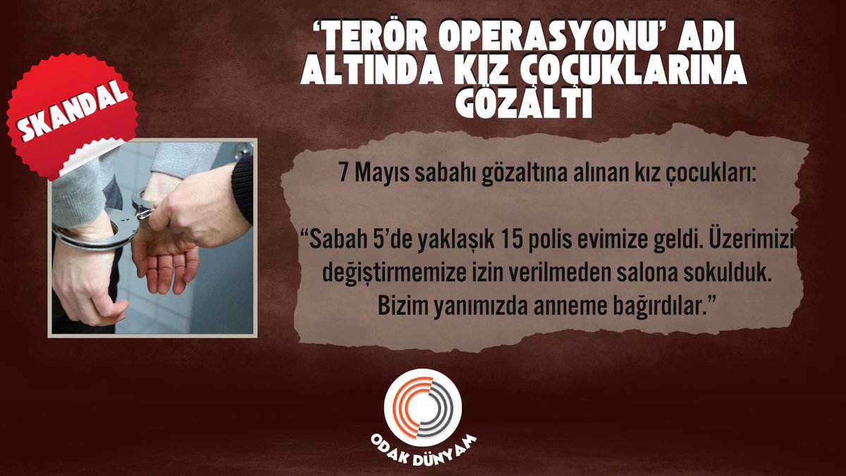 CamurluMuhacir's tweet photo. KızÇocuklarına Dokunma

Zulümde Netenyahu hükumeti ile yarışan Erdoğan hükumeti ve zulümatişleri bakanı kıskaççı @AliYerlikaya https://t.co/amUzk2wzz6
