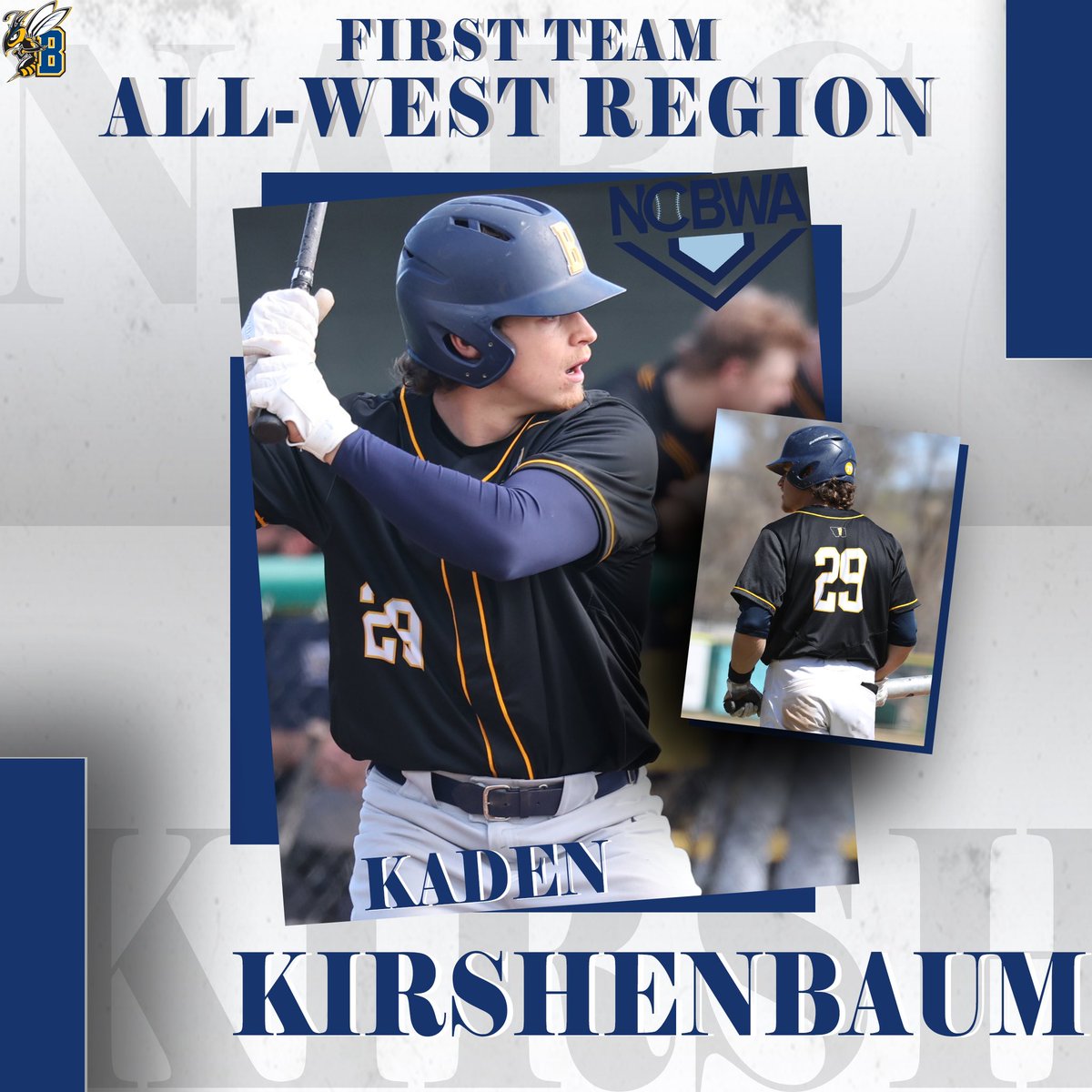 MSUBBaseball's tweet image. Congratulations to Kaden Kirshenbaum, Jack Nehler, and Payton Flynn on being named to the NCBWA All-West Region Team❗️

#msubsports | #msubbaseball