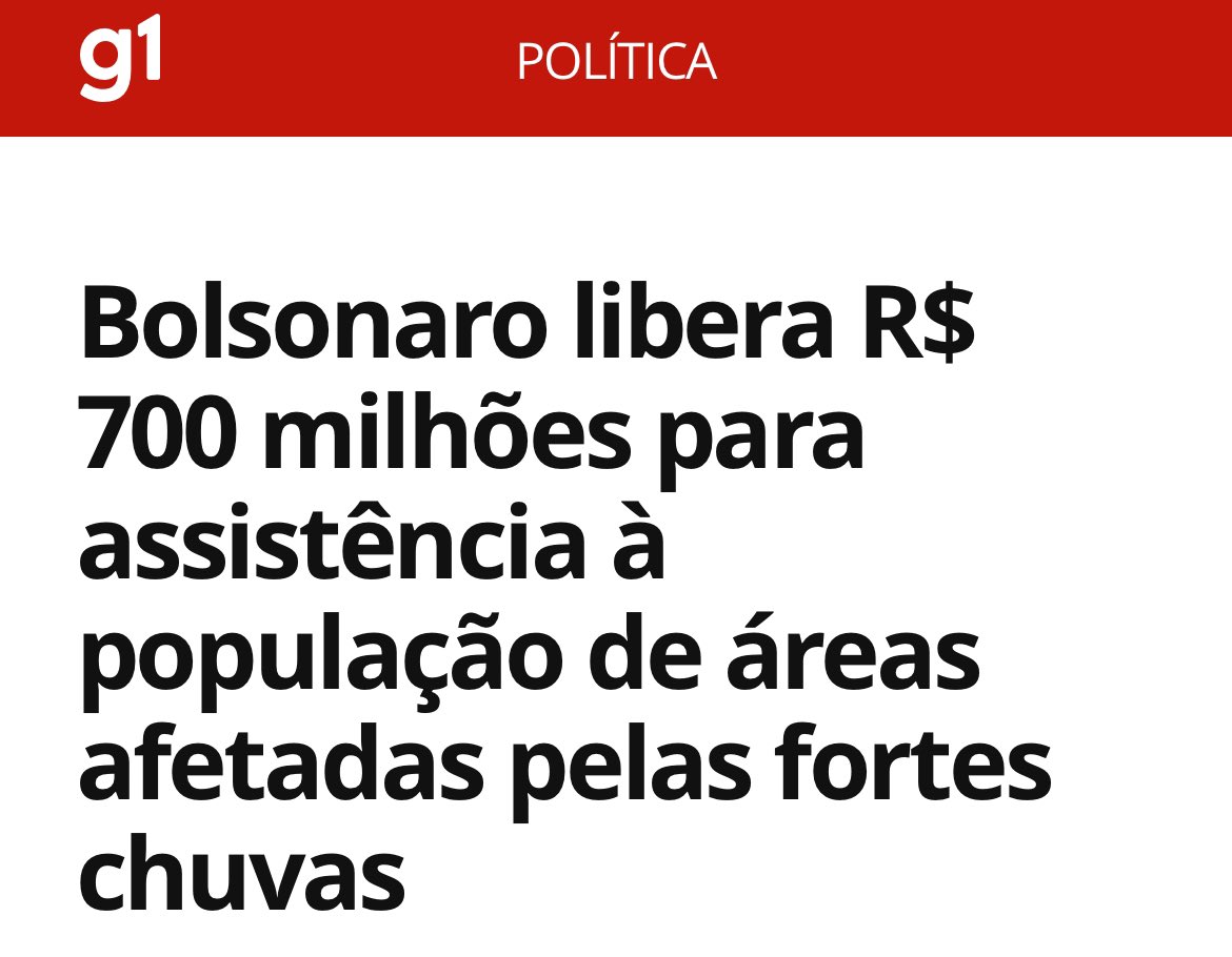 Os bolsonaristas que estão dizendo que é pouco os R$ 70 bilhões que Lula destinará ao Rio Grande do Sul devem ter esquecido que Bolsonaro destinou apenas 1% desse valor durante as enchentes na Bahia. LULA TRABALHA