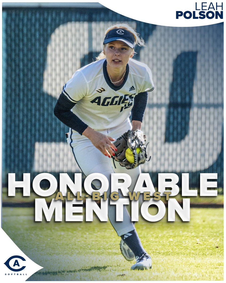 𝐁𝐢𝐠 𝐒𝐞𝐚𝐬𝐨𝐧𝐬 𝐟𝐫𝐨𝐦 𝐓𝐡𝐞𝐬𝐞 𝐓𝐰𝐨 💫 Seniors Leah Polson and Bella Pahulu are tabbed All-Big West Honorable Mentions! 🗞️bit.ly/44ZPn6F #GoAgs