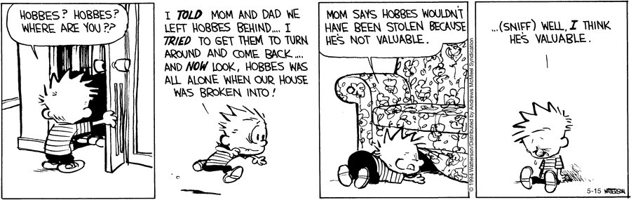 Calvin and Hobbes
Bill Watterson 1995