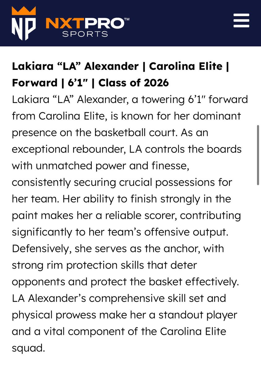 Thanks for the write up @coachbeechum @PhoenixWwbb @JrAllStarBB @HerHoopsNetwork @NXTPROG @PGHCircuit @PGH_SCarolina @hoopseen @The_CoachShoe @GamecockWBB @cltmediagroup @JDHoopsGuy @EJayArrow