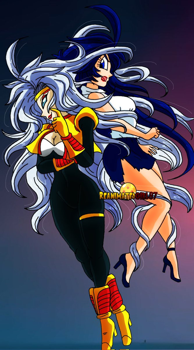 Reanimatedgirl's tweet photo. #dragonballgt 

"You're part of me!" 💥 

🔹️Lord Baby Verbena &amp;
 Princess Verbena 🔹️#dbzoc 

#drawing #artist #dbzart #dbsuper #dragonball #dragonballz #lordbaby #vegeta #90s #80s #saiyan #Princess #villains #good #evill https://t.co/8REbzWsIDq