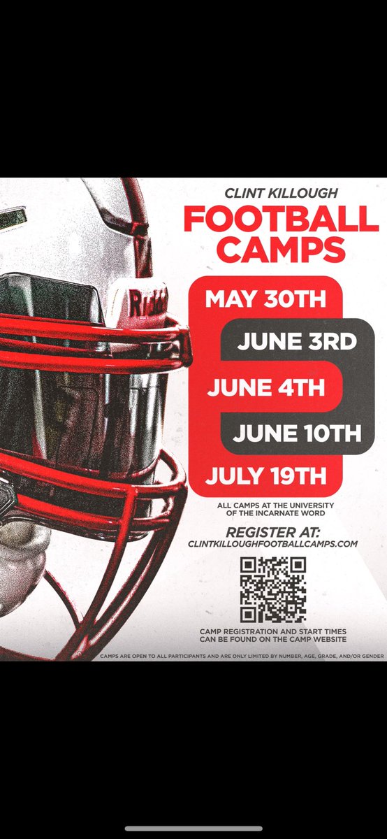 Ima show me coach! 

Pull up to camp this summer. 

Don’t believe the hype….we give ⭕️’s at camps. 

🔗: clintkilloughfootballcamps.com

#theword