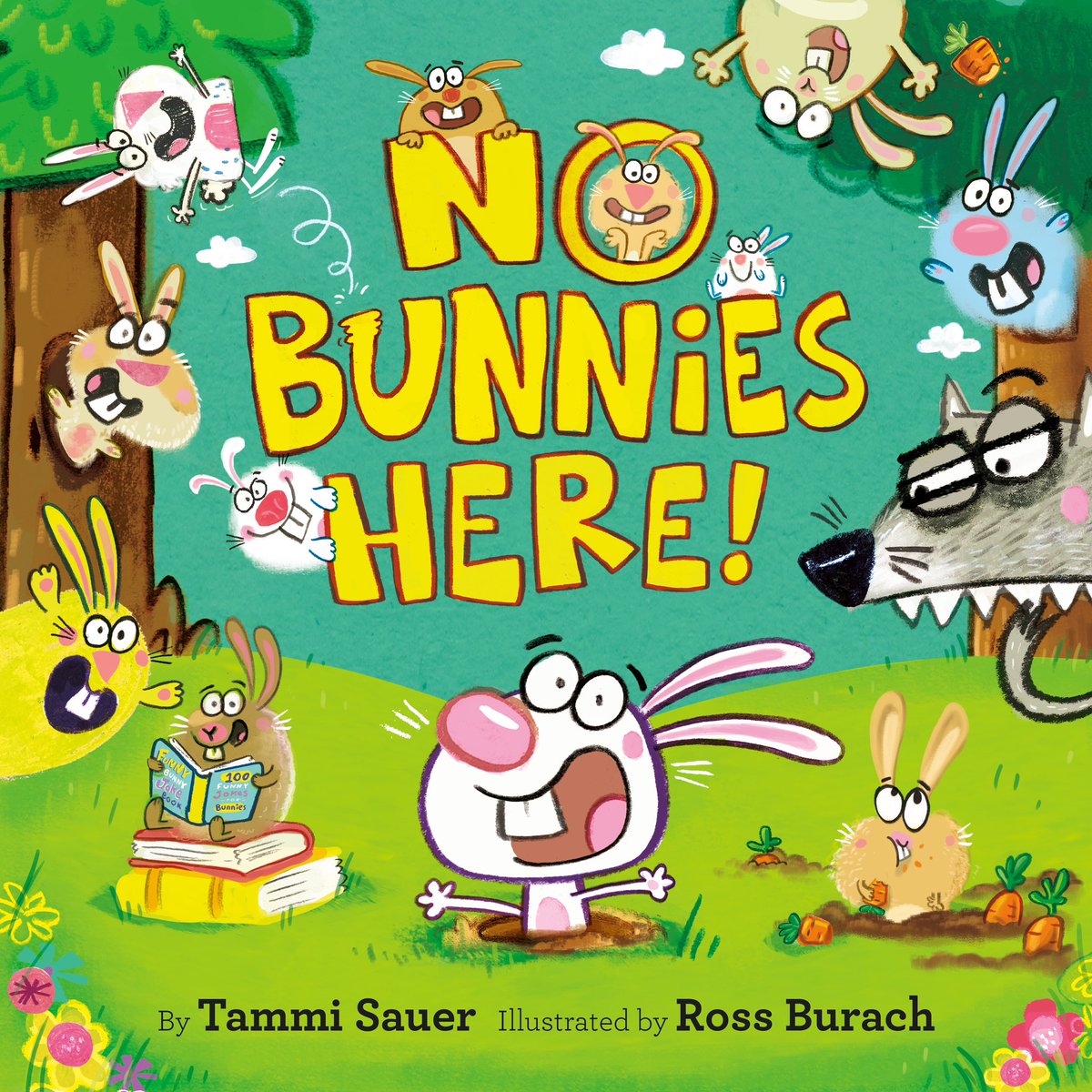 To go along with my book NO BUNNIES HERE!, second graders helped disguise some bunnies. Meet Bob Ross, Ariana Grande, and a bisness* man named Neco. 😂 #rossburach @GoGirlsGoBooks