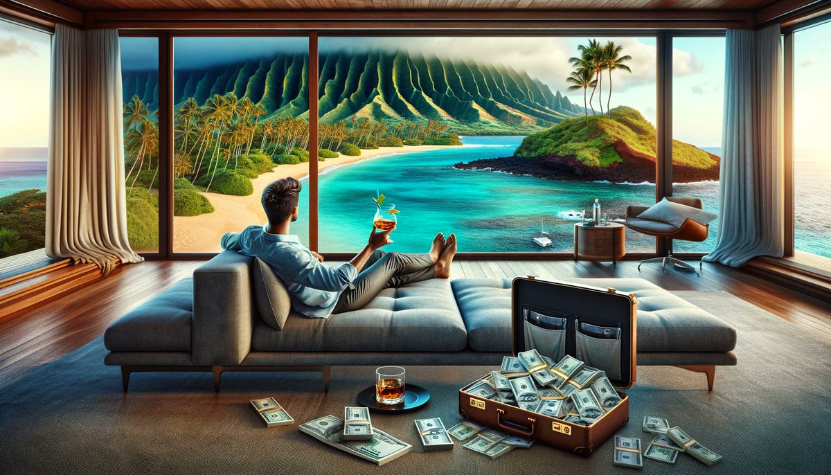 🌴 Me chillin' in my badass Hawaiian villa, sipping on Kō Hana KOA Rum. 🥃

Wanna know why? It's because it's 2030, and the whole damn digital world, aka #SmartWeb is running on #Elastos infrastructure! I saw this gem coming back in 2018 when I first bagged $ELA coins and kept
