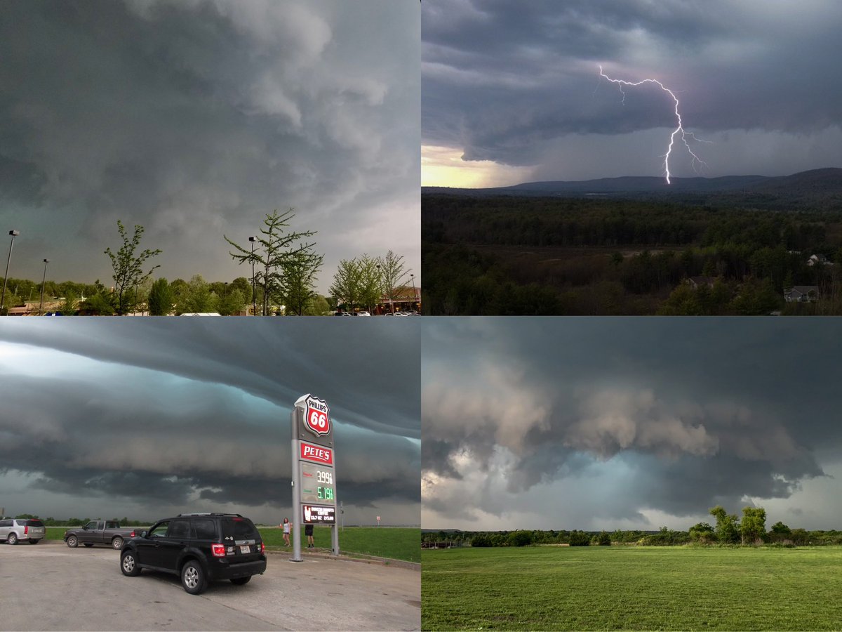 For whatever reason, I’ve seen a bunch of memorable storms on May 15th. 5/15/18: top left (Cortlandt, NY) 5/15/20: top right (Corinth, NY) 5/15/22: bottom left (Jasper, MO) and bottom right (Wetumka, OK)