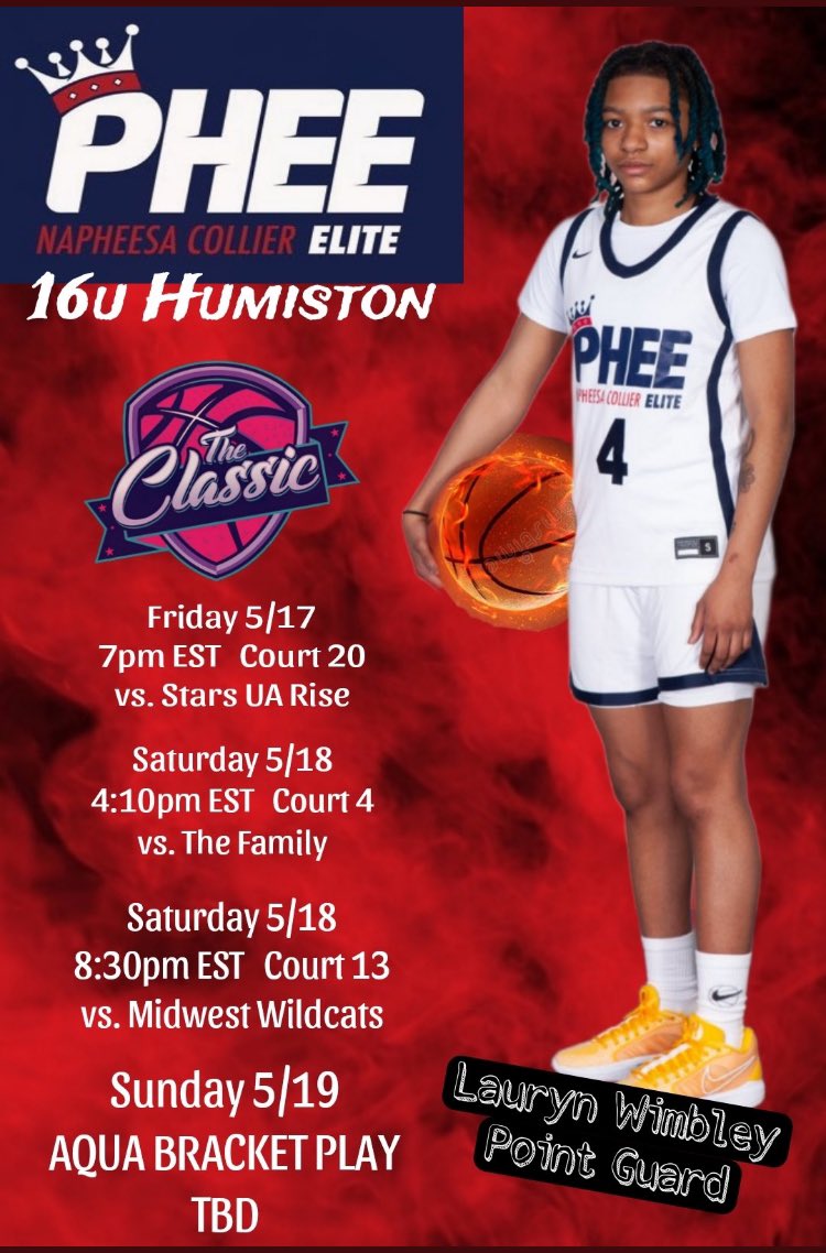 🗣️Soooooo excited to play in The Classic @Ohio_Basketball in Louisville, Ky this weekend. Come check out my team #phee @Coach_Brent24 @PheeElite #collegecoaches #Recruiting #pg #sg