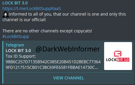 🚨Telegram🚨Freebie.

#DarkWeb #Cybersecurity #Security #Cyberattack #Cybercrime #Privacy #Infosec #LockBit #Ransomware