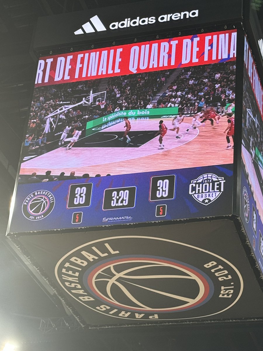 Un <a href="/ParisBasketball/">Paris Basketball</a> en très grande difficulté face à <a href="/CB_officiel/">Cholet Basket</a> 
#playoff #betclicelite