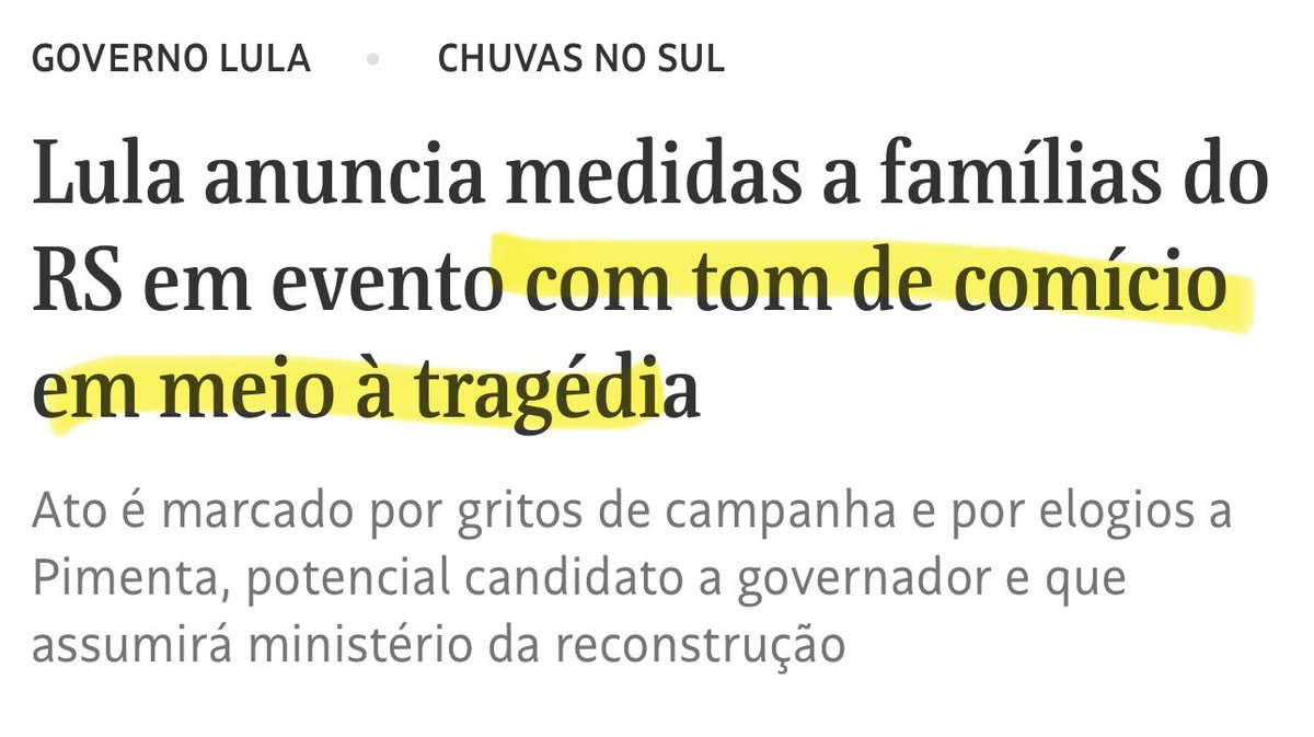 Até a FOLHA percebeu.