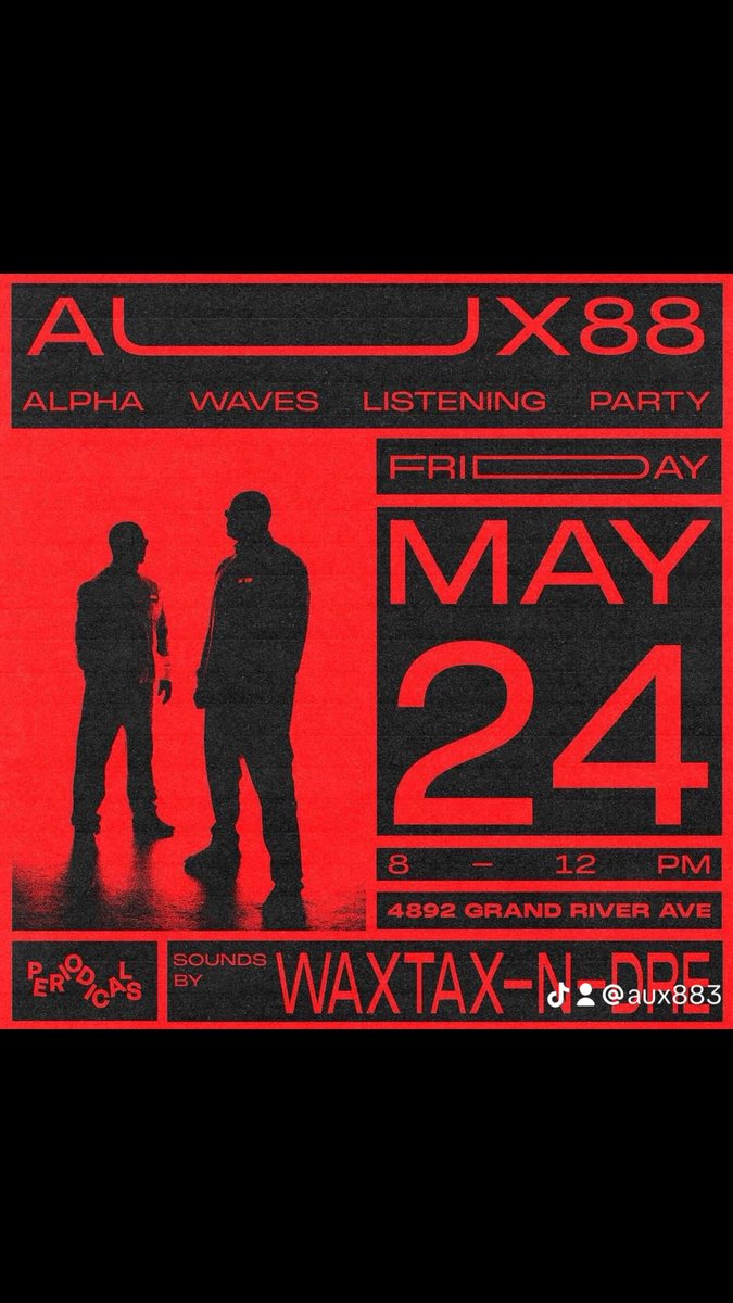 Join us on Friday, May 24 from 8 p.m. to midnight for the Alpha Waves Listening Party at @periodicals__shop (4892 Grand River).