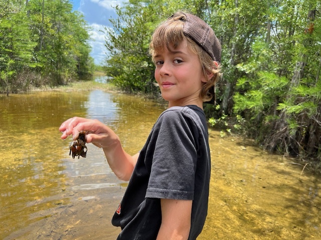 If there's one thing we cherish, it's children enjoying the Everglades. The Evaul family, some of our most loyal supporters, took an impromptu trip to Big Cypress National Preserve recently, where the kids weren't afraid to get their feet wet and explore! We love to see it.