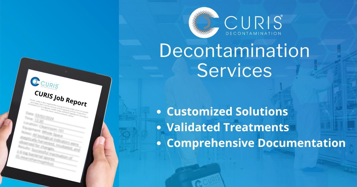 CurisSystem's tweet image. Comprehensive decontamination services brought to you by the leader in biodecontamination systems: Discover the CURIS advantage
👉 ≥6log reduction | validation
👉 full-service decontamination
👉 comprehensive documentation
#CURISSystem #DecontaminationServices #Compliance