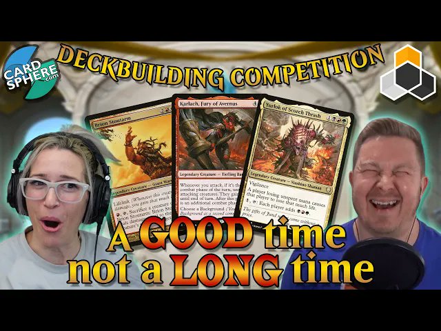 Time for May's deckbuilding contest finalists! @goberthicks and @mathimus55 break down this month's top three entries and what makes them tick. Links in the replies below!