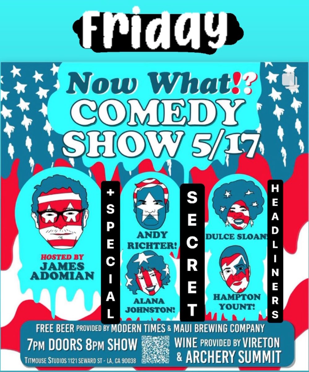 Naked_Comedy's tweet image. Attention: Wine sponsors have entered the event! Wine from @ArcherySummit will be joining us at @TitmouseInc THIS FRIDAY 5/17 for the #NowWhatAnimation fundraiser!!

Get your ✨pay what you choose✨ tix now for a night of #Free beer &amp;amp; wine &amp;amp; laughs! eventbrite.com/e/animation-fu…