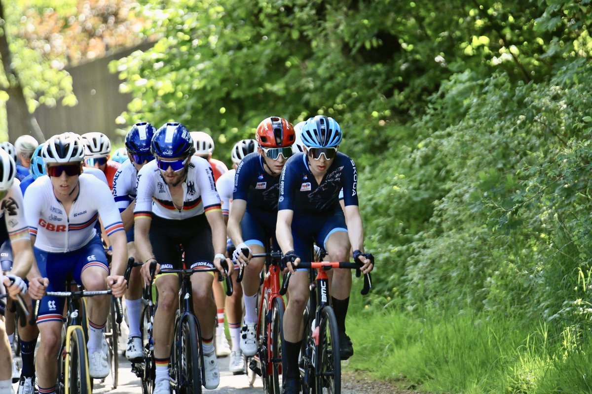fscl_cycling's tweet photo. Close to the podium 🤏🍫
After a long day in the breakaway and a brillant effort Noé Ury missed the podium for a few meters. 

5. Noé Ury +41"
11. Mats Wenzel +45"
17. Arno Wallenborn +45"
72. Mathieu Kockelmann +1’17"
131. Alexandre Kess +13’13
140. Tom Paquet +18’21 https://t.co/LtXNbsEDgr