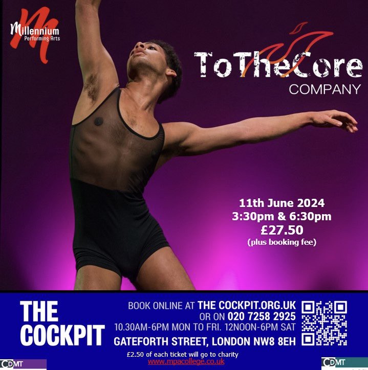 COMING SOON!
The Millennium ToTheCore Company Summer Show

This year performing at @cockpittheatre Marylebone.
Box Office NOW OPEN!!!

#MillenniumPerformingArts #ToTheCoreCo #SummerShow #TheCockpit #MusicalTheatre #Dance #Acting #Singing #Theatre #TrainingTheMillenniumWay