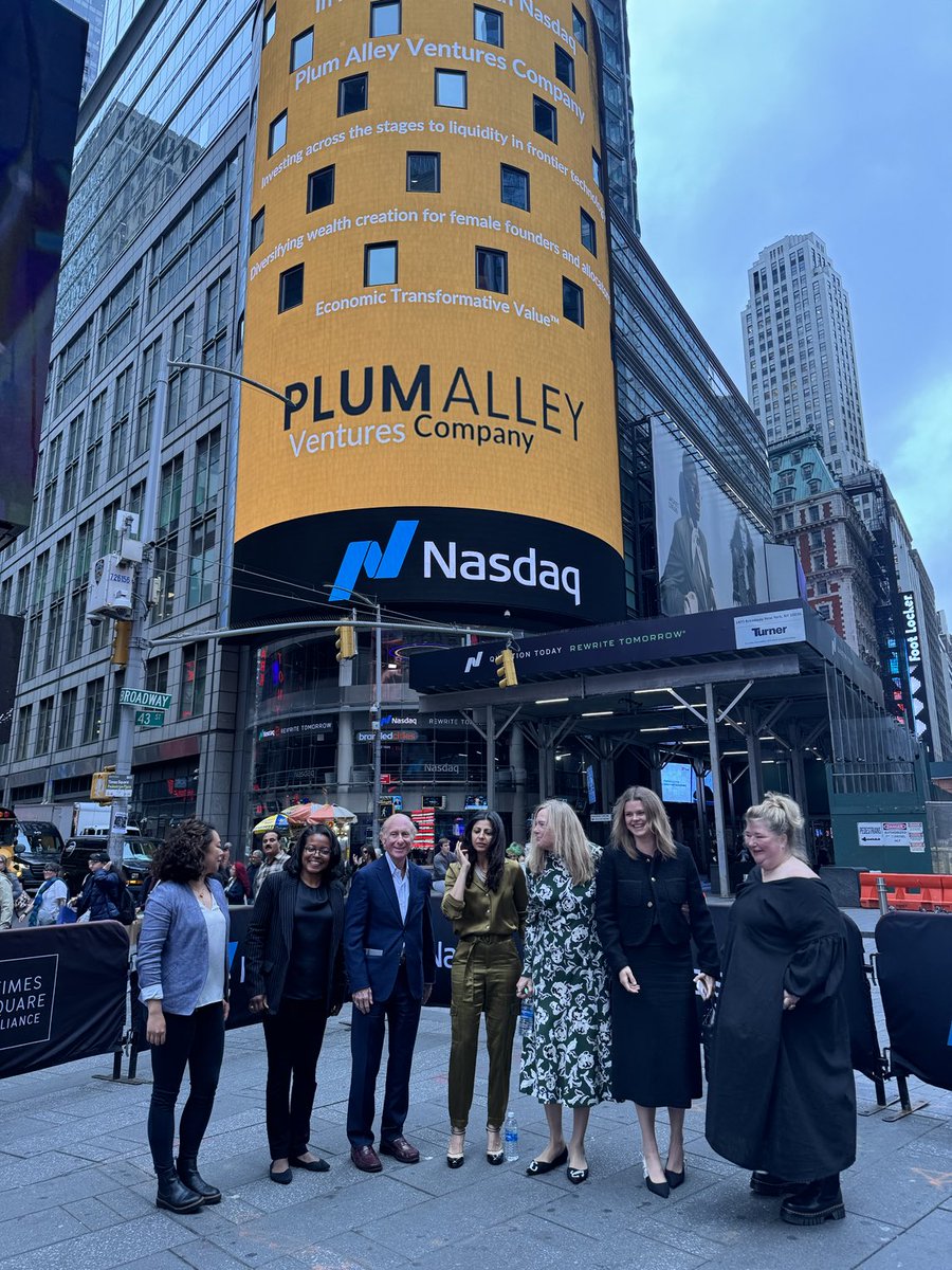 With the ⁦<a href="/plumalleyco/">Plum Alley</a>⁩ at NASDAQ