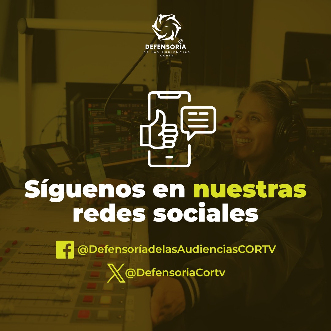 Síguenos a través de nuestras redes sociales Búscanos en Facebook como: facebook.com/AudienciasCORTV y en X como @DefensoriaCortv Escríbenos al correo electrónico defensoria@cortv.oaxaca.gob.mx #DefensoríaDeLasAudiencias #CORTV #Oaxaca #oaxacamexico #Defensoría #audiencia