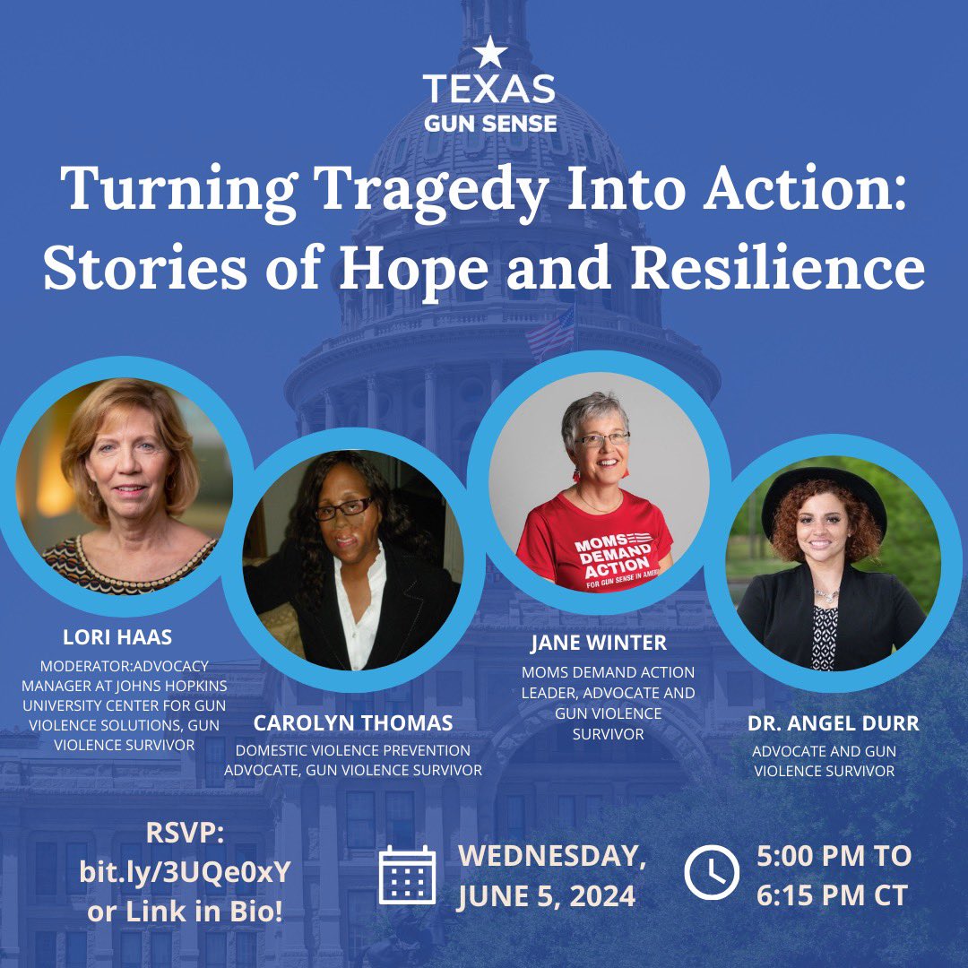 Join us for our upcoming web event, Turning Tragedy into Action: Stories of Hope and Resilience.   This webinar will center the experiences and stories of gun violence survivors who have been impacted by tragedy and are fighting for change.   Register: click.everyaction.com/k/85004106/473…