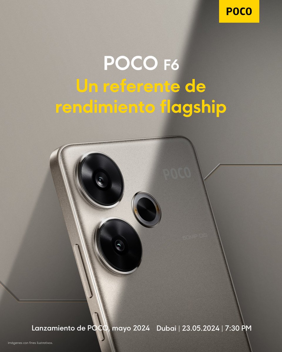 El producto insignia en rendimiento, POCO F6 está listo para acelerar tus pulsaciones. 

📆 23 de mayo
⏰19:40 (GTM -6)

#POCOF6 #MoldeadoPorLaVelocidad