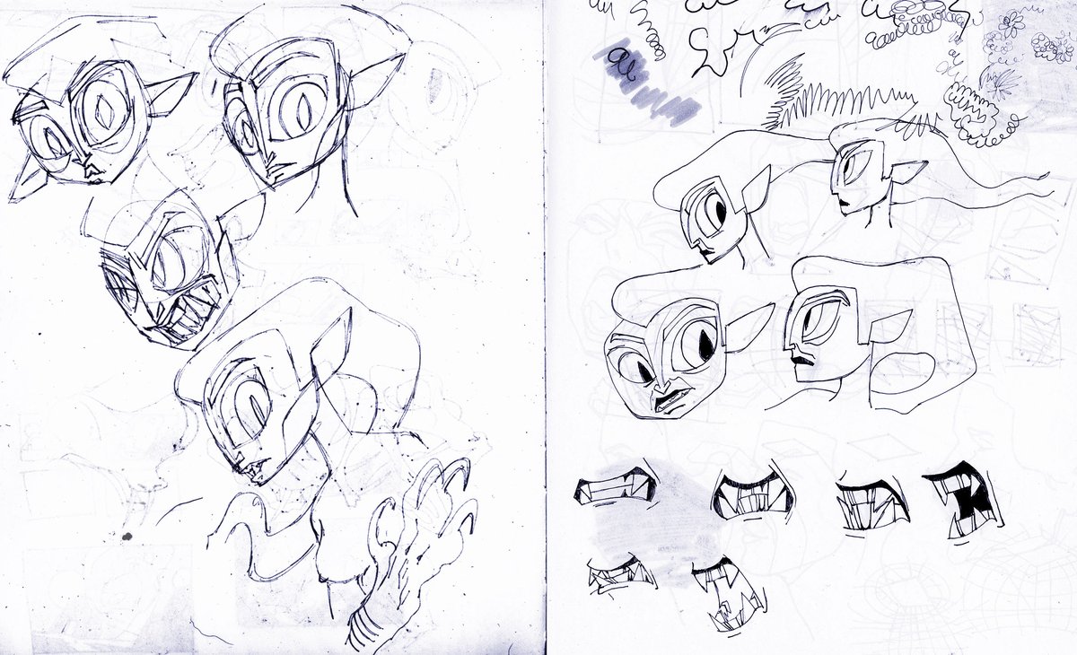 basbirdie's tweet photo. Sketchbook 2021. Medusa. The left side is deep fried because I drew with a really light pen...I'll never learn #sketchbook#medusa https://t.co/ffqnHkOwrN