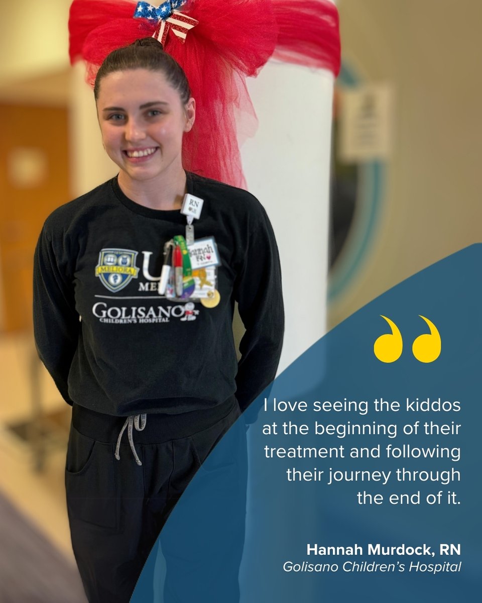 In celebration of #NationalNursesMonth, we asked some of our pediatric nurses what they love about nursing. Turns out, they are here for YOU!💙💛Let's continue to celebrate and thank our amazing nurses for all they do!