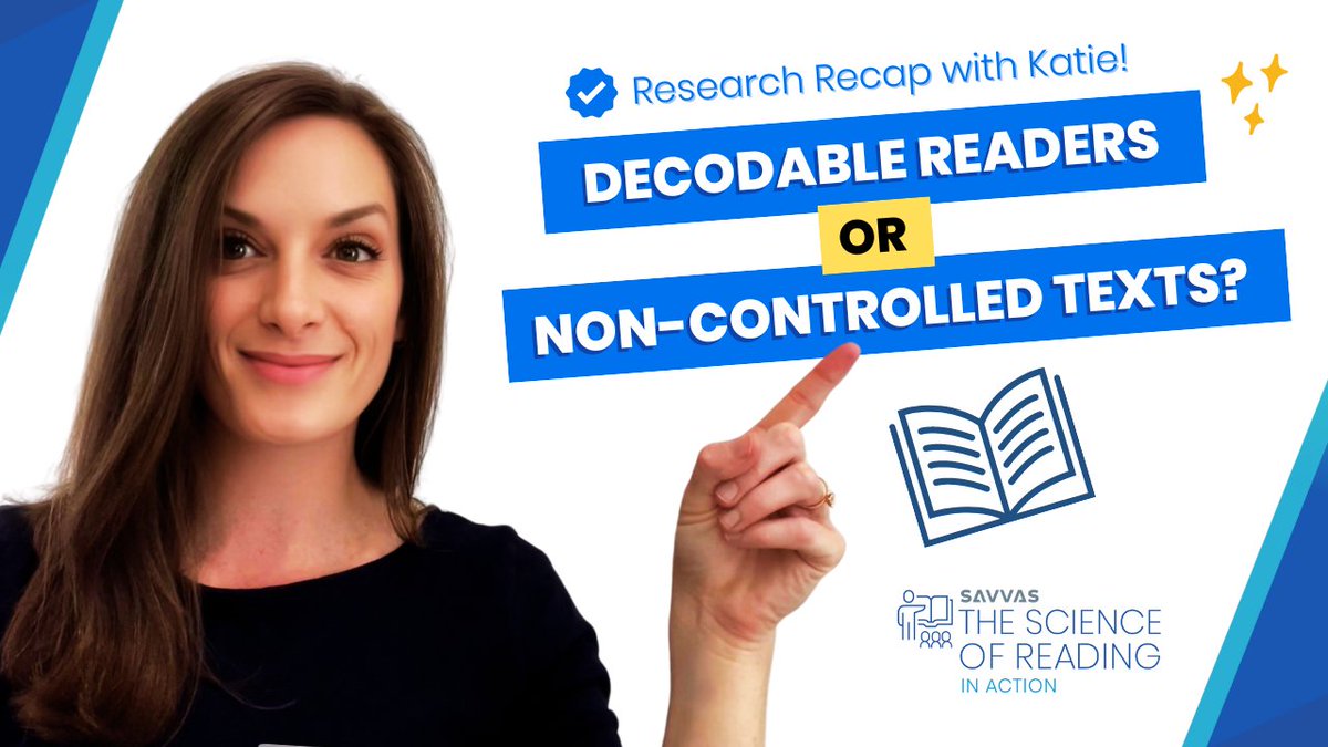 📚In this #ScienceOfReading Research Recap we’re looking at what a recent study says about what type of text is most effective for helping children learn how to read: decodable readers or non-controlled texts? ➡️ Watch it here: youtu.be/9VIsfHRzLHA

#elachat #edchat #edleaders