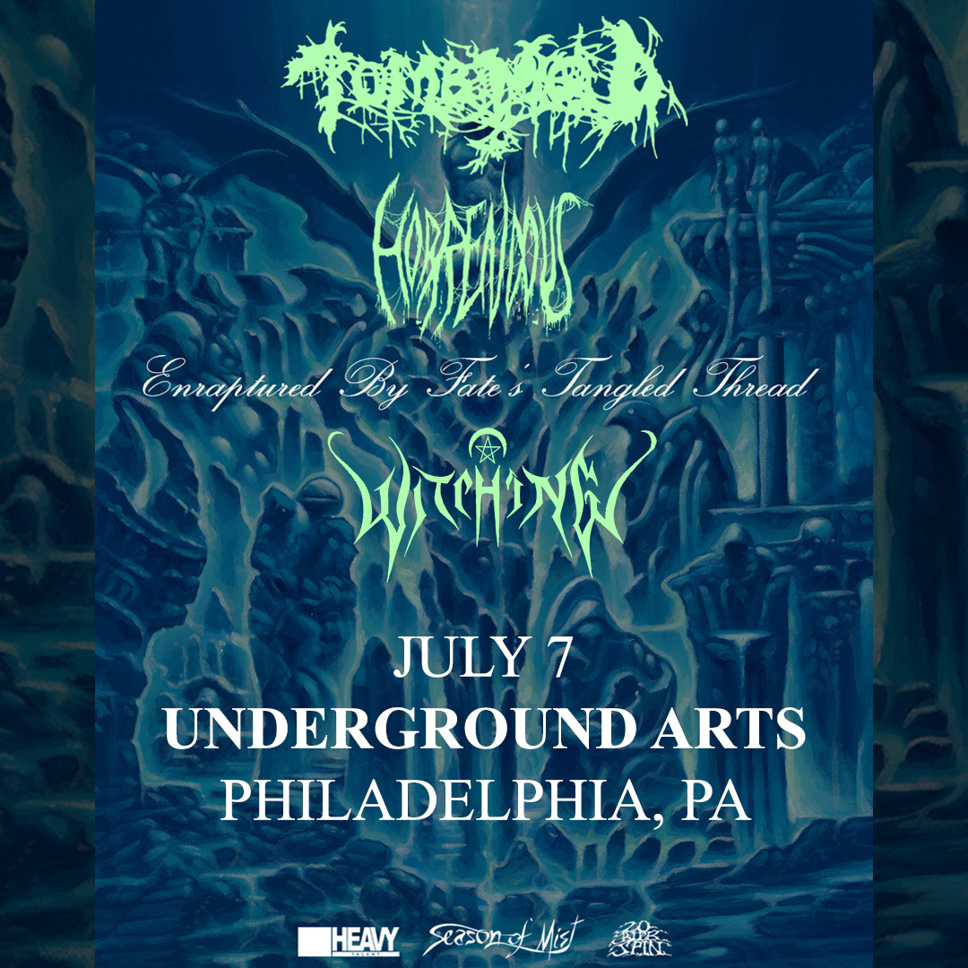 **Show Update** Philly's finest - Witching - join the fray on July 7 in support of Tomb Mold and Horrendous 🔮🔥 - Tickets > link.dice.fm/UA_TM24