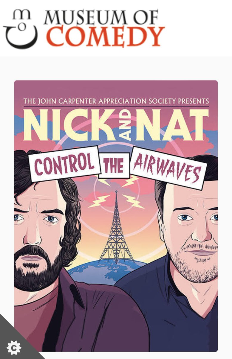 Announcing our first ever Control the Airwaves live show on Sunday 23rd and Sunday 30th June at the <a href="/museumofcomedy/">Museum of Comedy</a> with <a href="/TheNickHelm/">Helm Dogg on Tour</a> and <a href="/natmetcalfe/">Nathaniel Metcalfe (also available on Bluesky)</a> alongside a couple of special guests on each night. Tell your friends (to buy some tickets). museumofcomedy.ticketsolve.com/ticketbooth/sh…