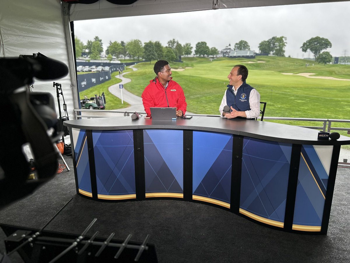 Thank you @WLKY for having me at @ValhallaGolf to talk all things PGA! Louisville is proud to host one of @PGATOUR's biggest events.