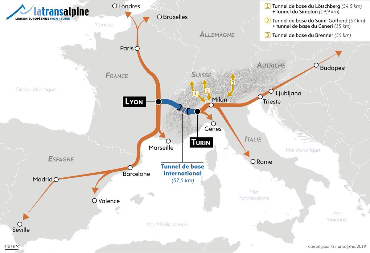 Le #LyonTurin, un maillon essentiel entre l’Est et l’Ouest de l’Europe. C’est en prenant un peu de hauteur qu’on comprend mieux les enjeux géostratégiques de cette liaison ferroviaire essentielle.