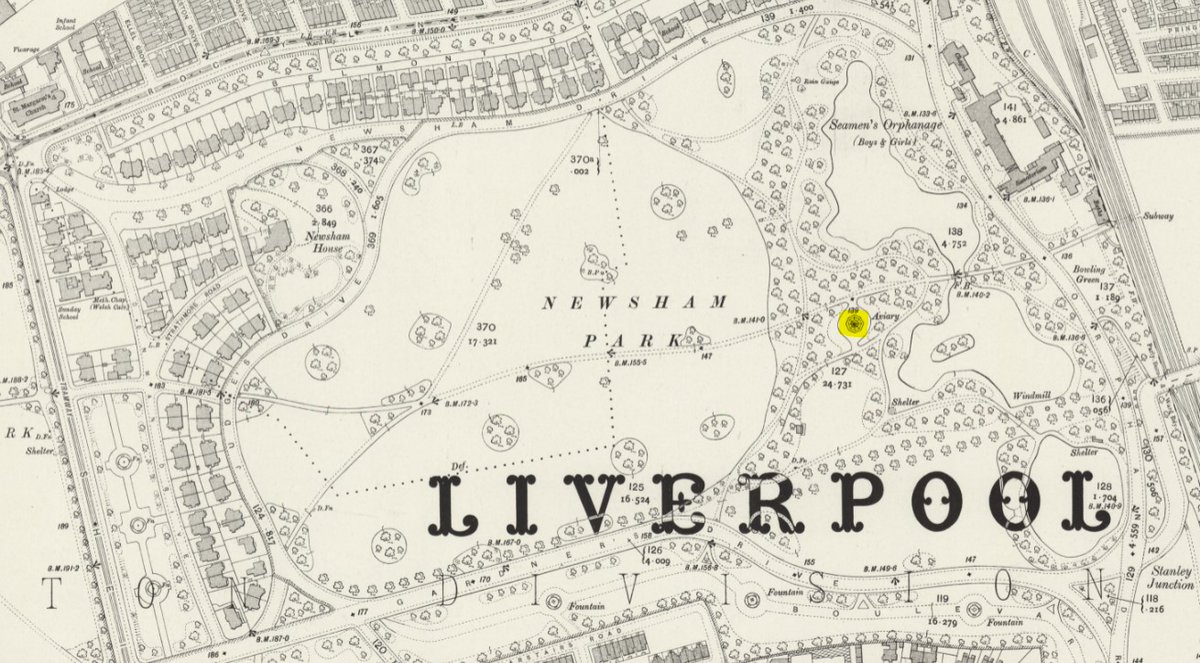 Liverpool, 15th May 1902 - The aviary opens in Newsham Park - dismantled 1930s and the birds relocated to Sefton Park
