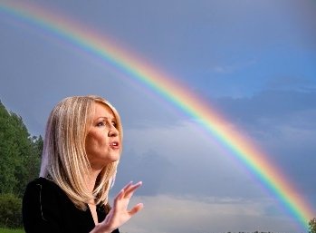; BREAKING! 🚨

minister for common sense Esther Mcvey angrily reprimands the sky for its woke display of support for LGBT rights, with a reminder that rainbows are strictly forbidden & warning that it WILL be punished if it dares to allow the sun to shine while it's raining. 🌈