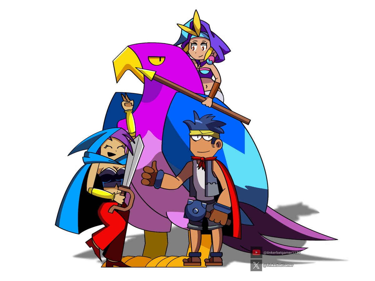 Shantae's friends as an RPG team
#shantae #Fanart @WayForward