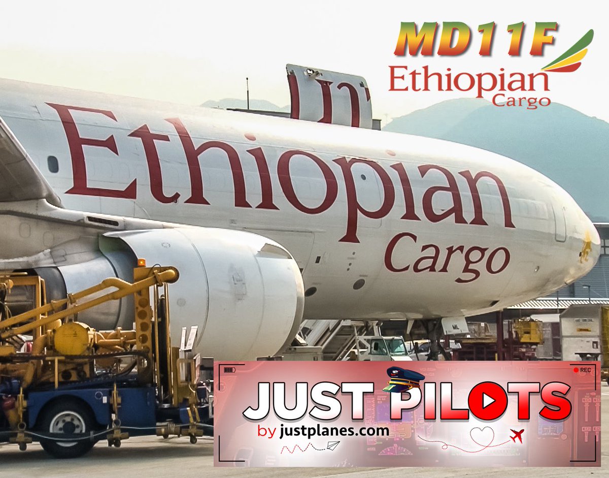 👨🏻‍✈️Ethiopian🇪🇹MD11 HKG➡️MAA 🎥 youtu.be/9La-S3NwrAY 👈 🌍Every week on “Just Pilots” we bring you a full flight in the cockpit. This week is a classic with ET’s MD-11 from Hong Kong to Chennai. #pilot #pilotlife #aviation #airlines #avgeek #ethiopian #cargo