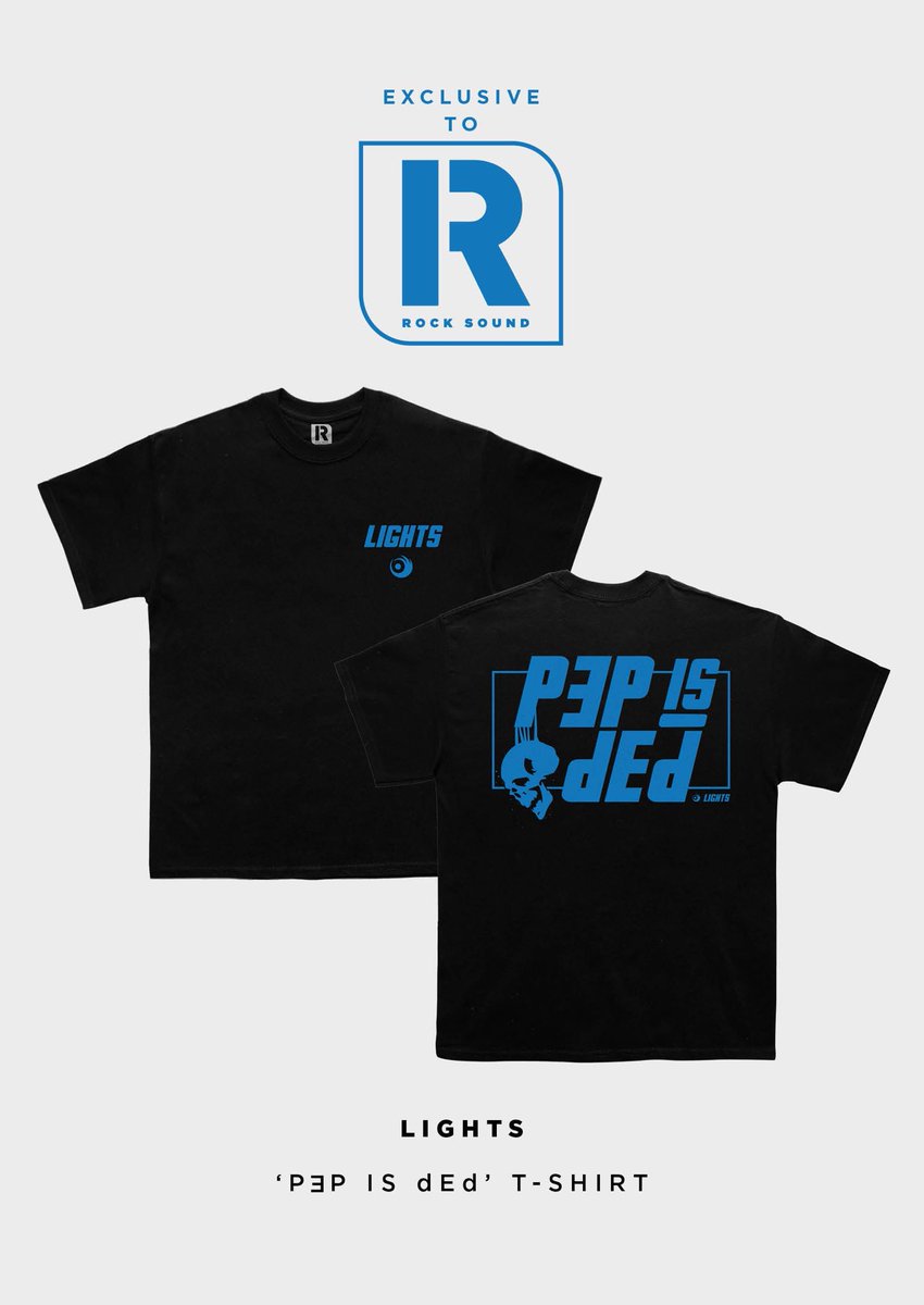 This world exclusive LIGHTS t-shirt is available to preorder with her new cover edition of Rock Sound Get yours at shop.rocksound.tv/products/rock-…