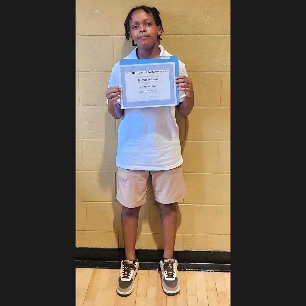 I Received Award for Completing 6th Grade with A/B Honor Roll All Year.  #cassfootball #cassmiddle