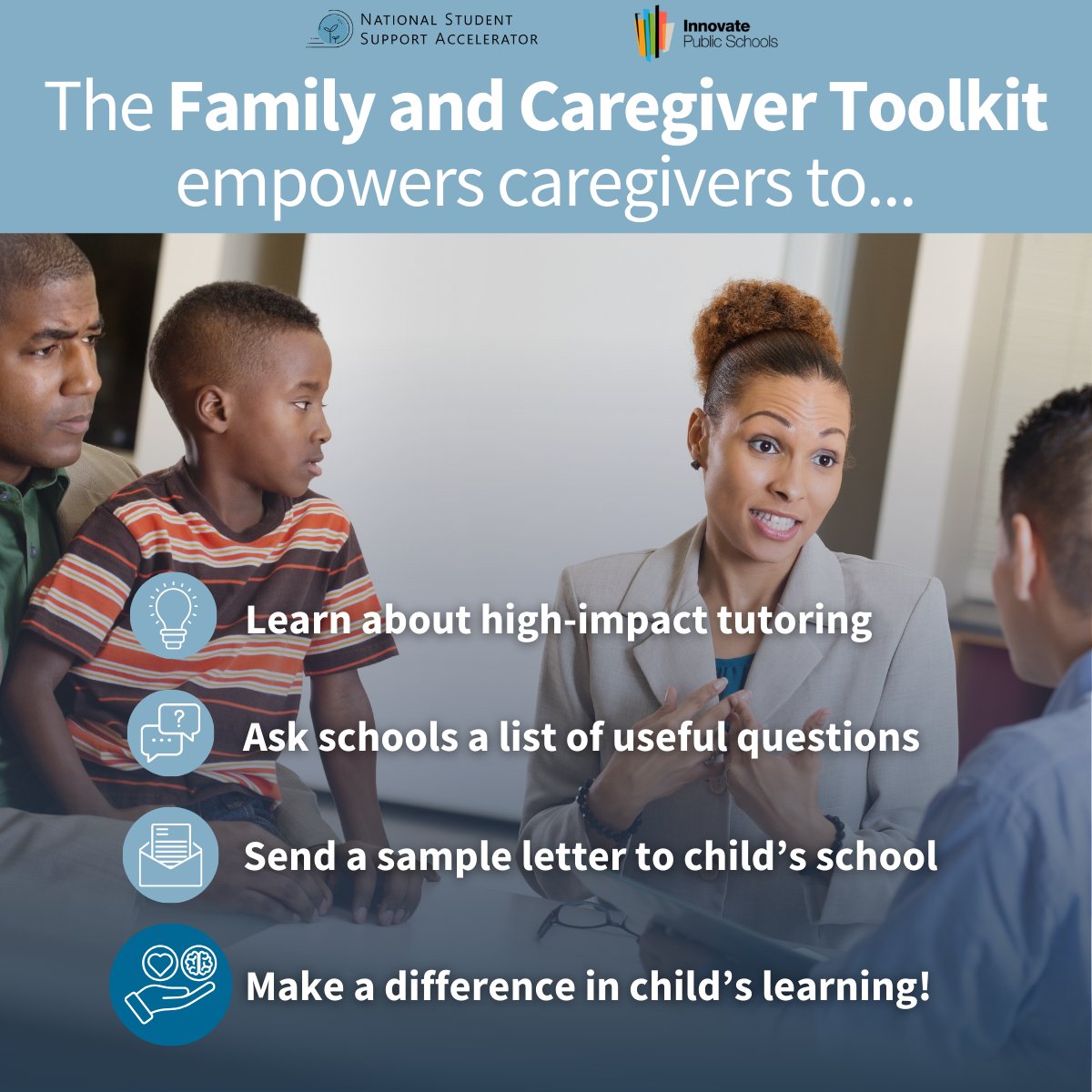 📝Introducing our latest resource: 'High-Impact Tutoring: Family and Caregiver Toolkit,' co-designed with parents and in collaboration with Stanford's @NSSAccelerator