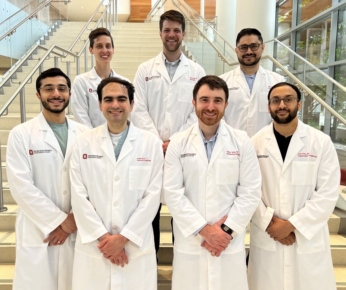 We love our Fellows and are so proud of them for all they have accomplished this year. Thank you! #InterventionalRadiology #DiagnosticRadiology #OSUFellows #RadFellows