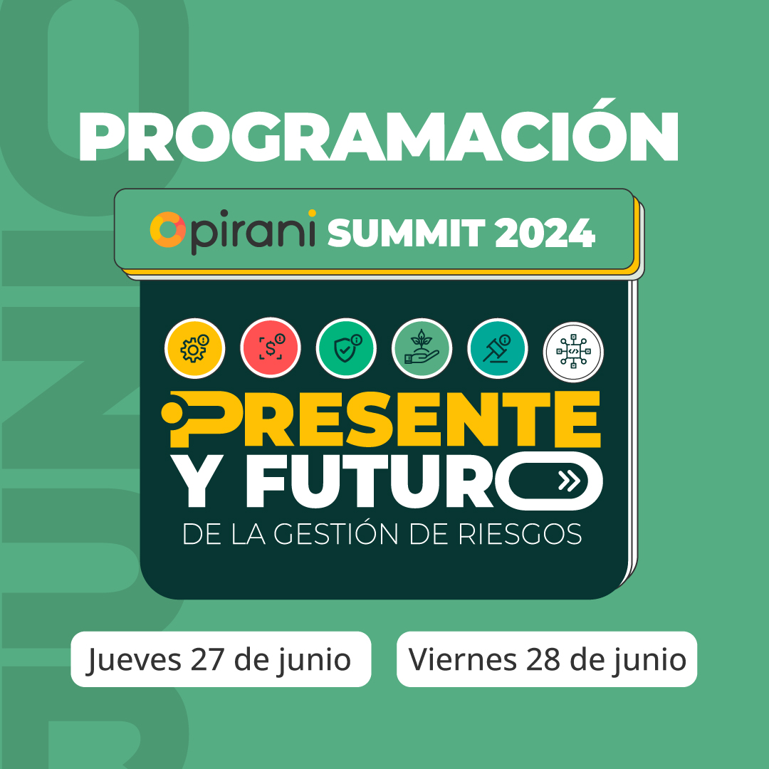 Piranirisk's tweet photo. ¿Aún no te has inscrito para el Pirani Summit 2024?
Conoce aquí la agenda temática que tendremos con destacados expertos internacionales en gestión de riesgos.

Asegura tu cupo aquí https://t.co/uyQr50gPHW
¡Te esperamos!

#gestionderiesgos #riesgos #empresaslatam https://t.co/OxHIwT3Nh8