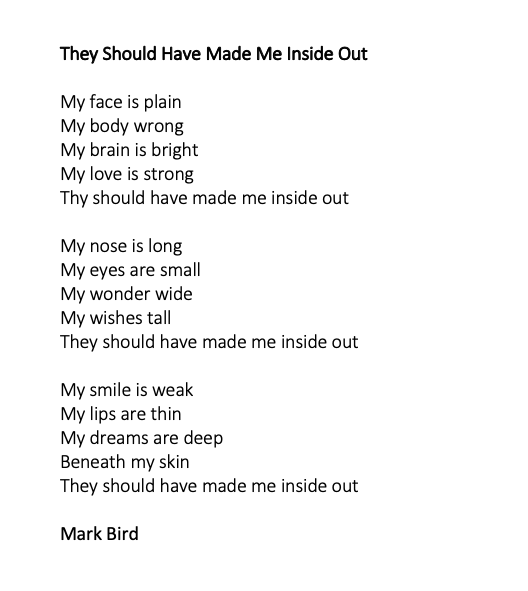 I thought I'd share something for #MentalHealthAwarenessWeek #ToHelpMyAnxietry @mentalhealth Why do we so often value the body before the mind? #poems4kid