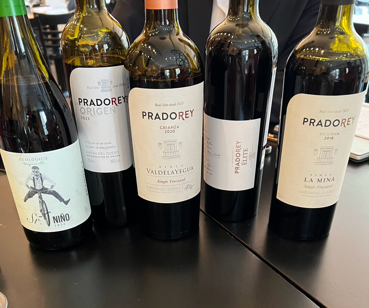 It’s #wine tasting time! Line up from Prado Rey #RiberaDelDuero