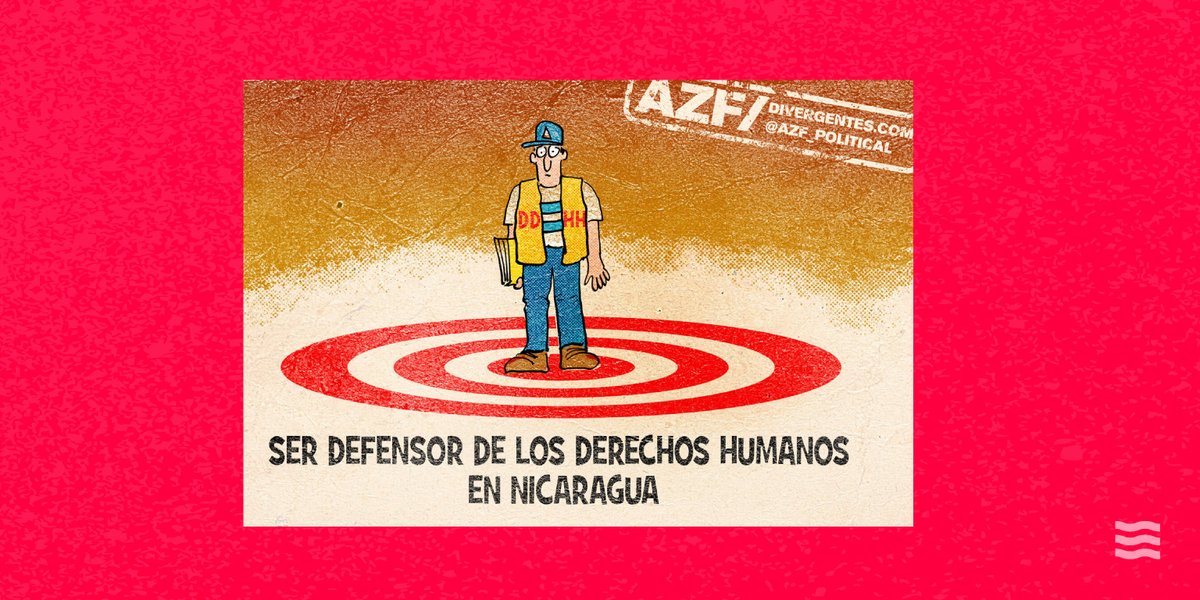 #CARICATURA ✍🏼 | La titánica lucha por defender derechos humanos 🇳🇮 La opinión ilustrada de @AZF_political 📲divergentes.com/la-titanica-lu…
