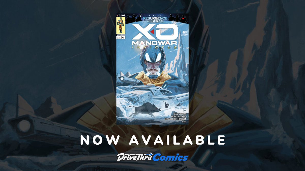 X-O MANOWAR returns in the thrilling odyssey of 'X-O MANOWAR: INVICTUS' by Becky Cloonan and Michael W. Conrad, joined by Fernando Heinz Furukawa. Get it here: tinyurl.com/yc8rupd9 #comics #NCBD #comicbooks
