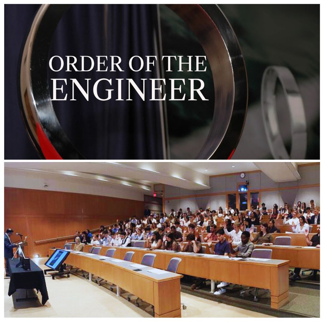 🔧✨ Ring in the engineers! 120+ @VanderbiltU students accept Engineer’s Ring & oath at Order of the Engineer ceremony. The ring symbolizes integrity, ethics, & and that all members of the engineering profession share a common bond. 🎓💼 #Engineers #Vanderbilt