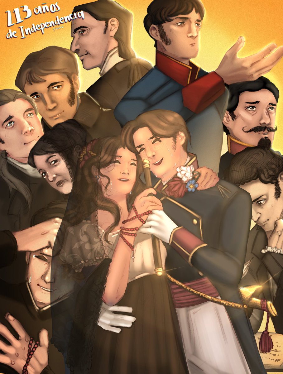 urfavparaguayan's tweet photo. 14 y 15 de Mayo, el triunfo revolucionario (El día de la madre también🤍)
#paisescomohumanos #countryoc #personifiedcountries #procreate https://t.co/aGYJpFnD5B